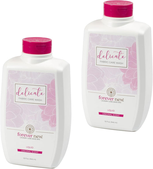Forever New 32oz Liquid Original Scent Fabric Care Wash 2 Pack (64oz Total) Natural Laundry