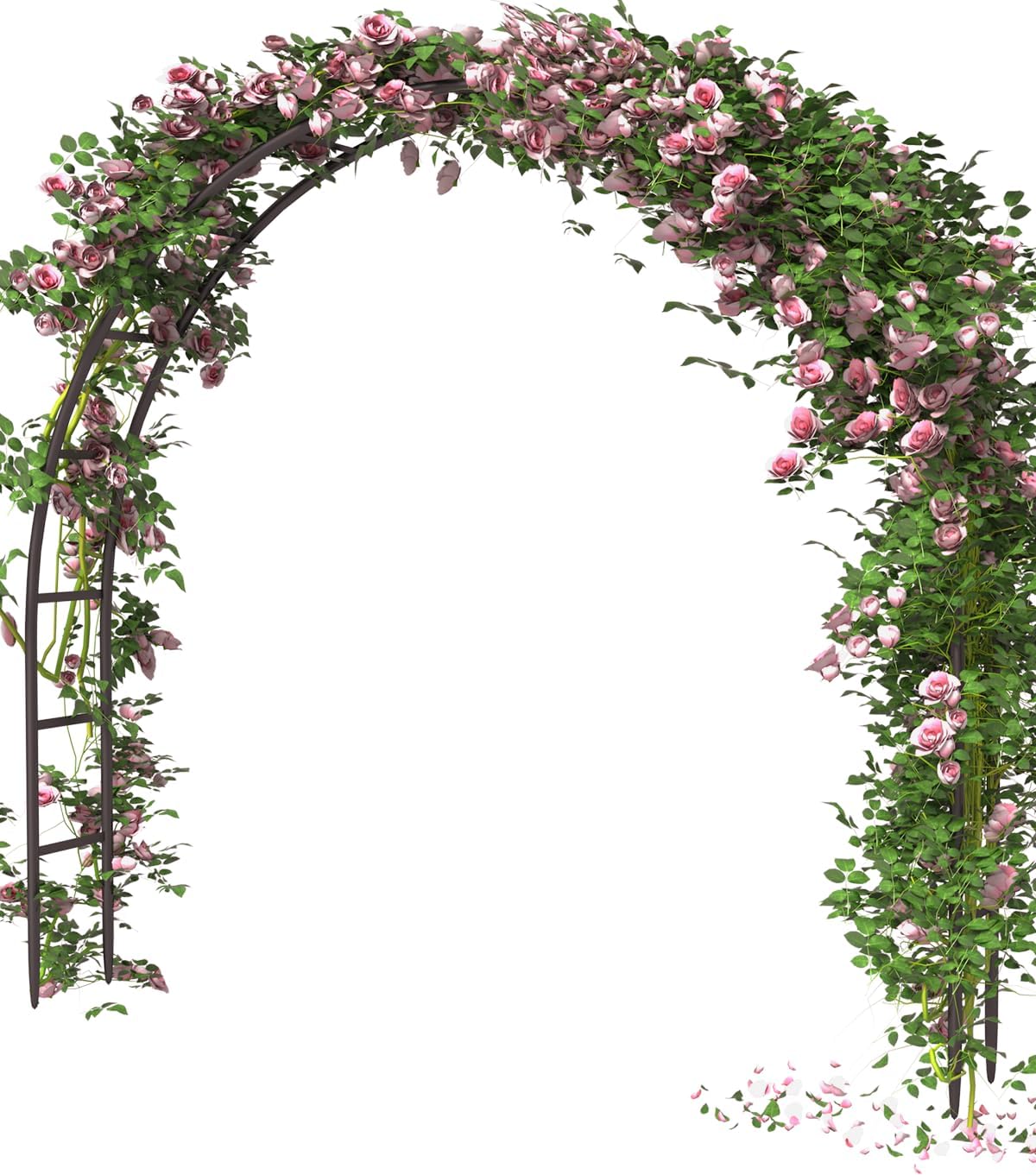 Queension Metal Arch Backdrop Stand 7Ft Wide 7.7Ft High, Wedding Arch Frame for Wedding