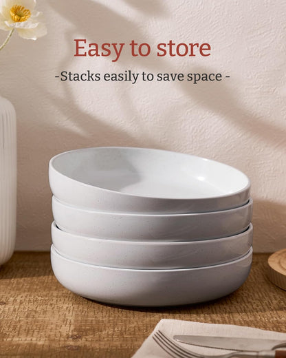 famiware Milkyway 33 oz Bowl Set, Pasta Bowls Set of 6, Salad Bowls Perfect for Your Friend for