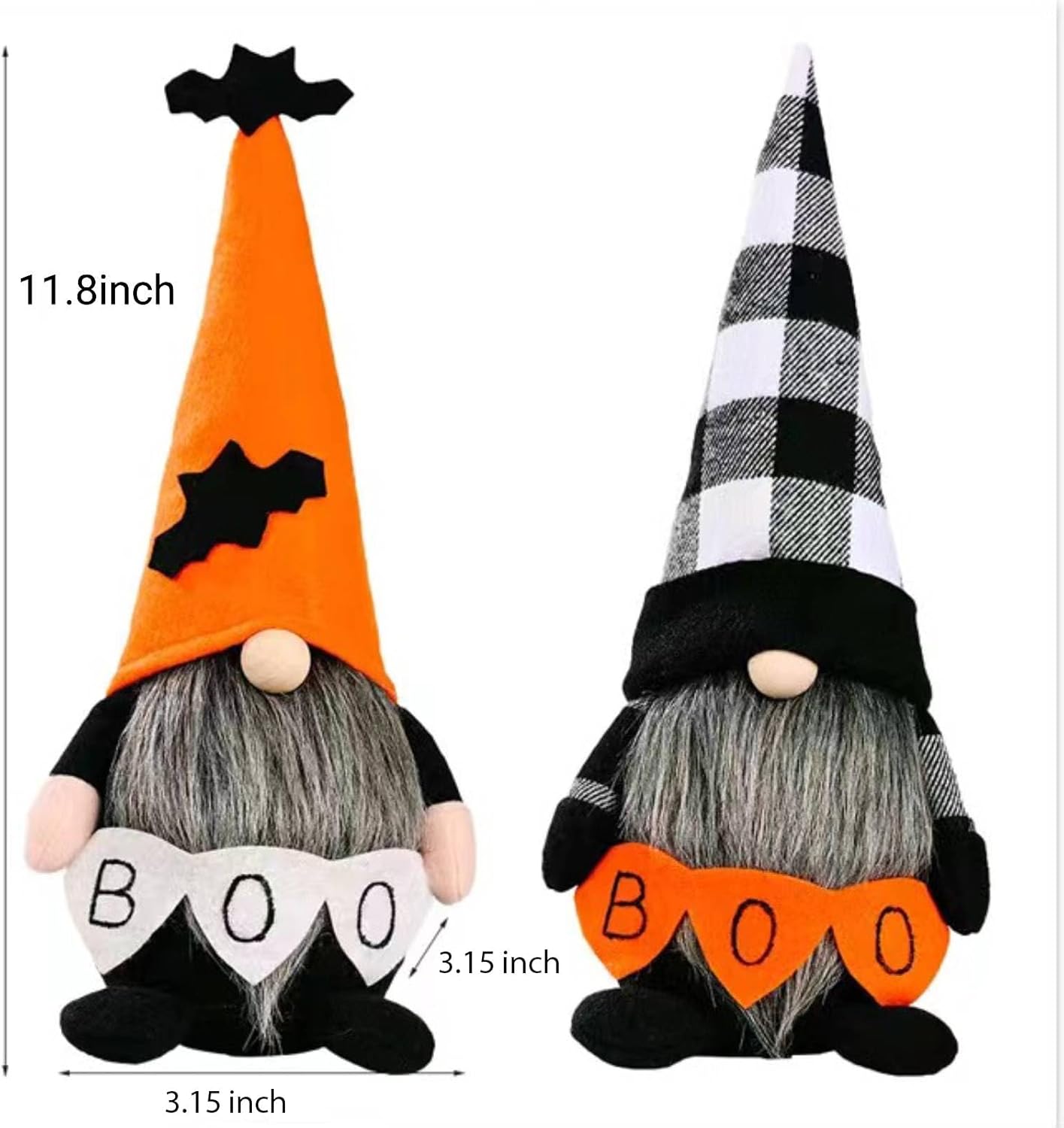 Halloween Gnomes Plush Decor,Witch Scandinavian Tomte Nisse Gnome Swedish Table Decorations