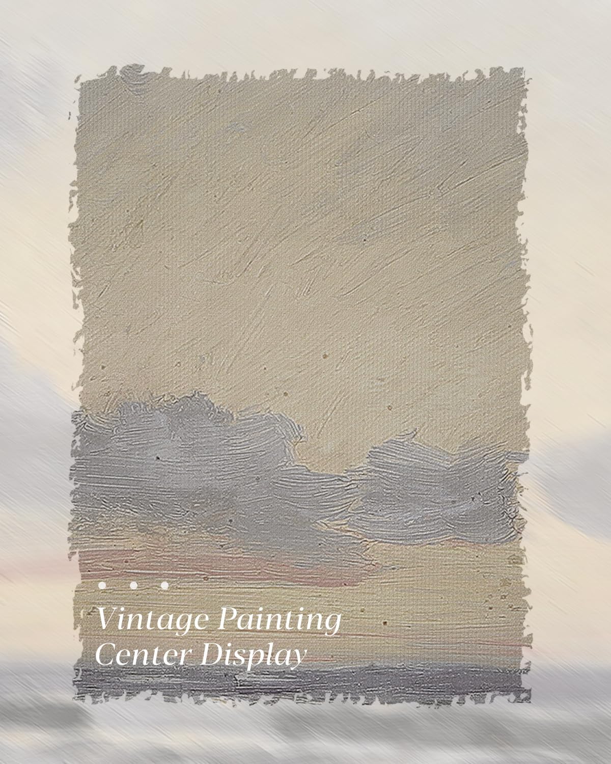 HUARCEY Gold Framed Vintage Wall Art for Living Room, Landscape Painting Prints Shelf Decor for