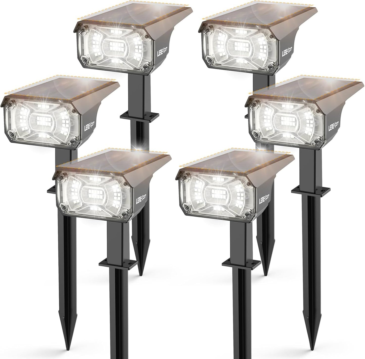 Solar Lights Outdoor Waterproof Landscape Lights, 40 LEDs Solar Spot Light Outdoor Spotlights with