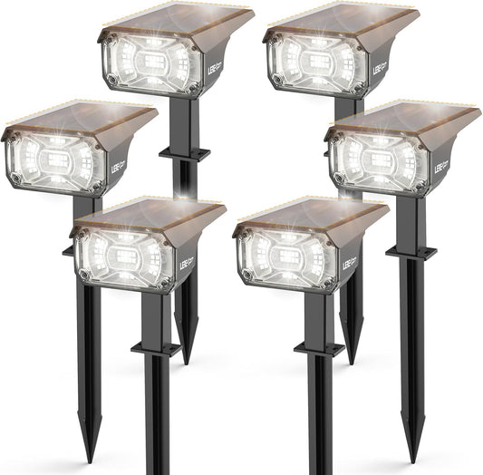 Solar Lights Outdoor Waterproof Landscape Lights, 40 LEDs Solar Spot Light Outdoor Spotlights with