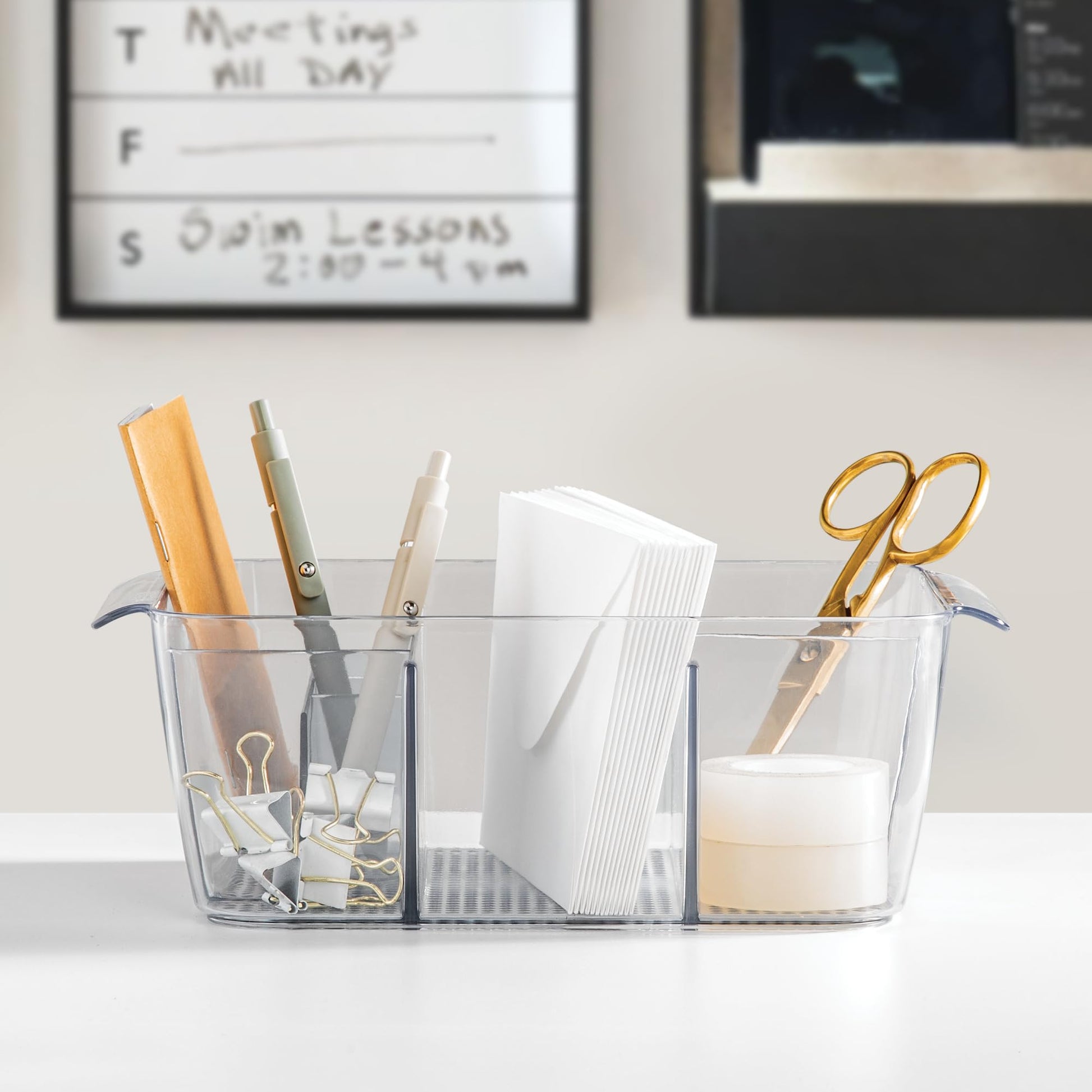 iDesign Makeup Organizer for Countertop, Clear