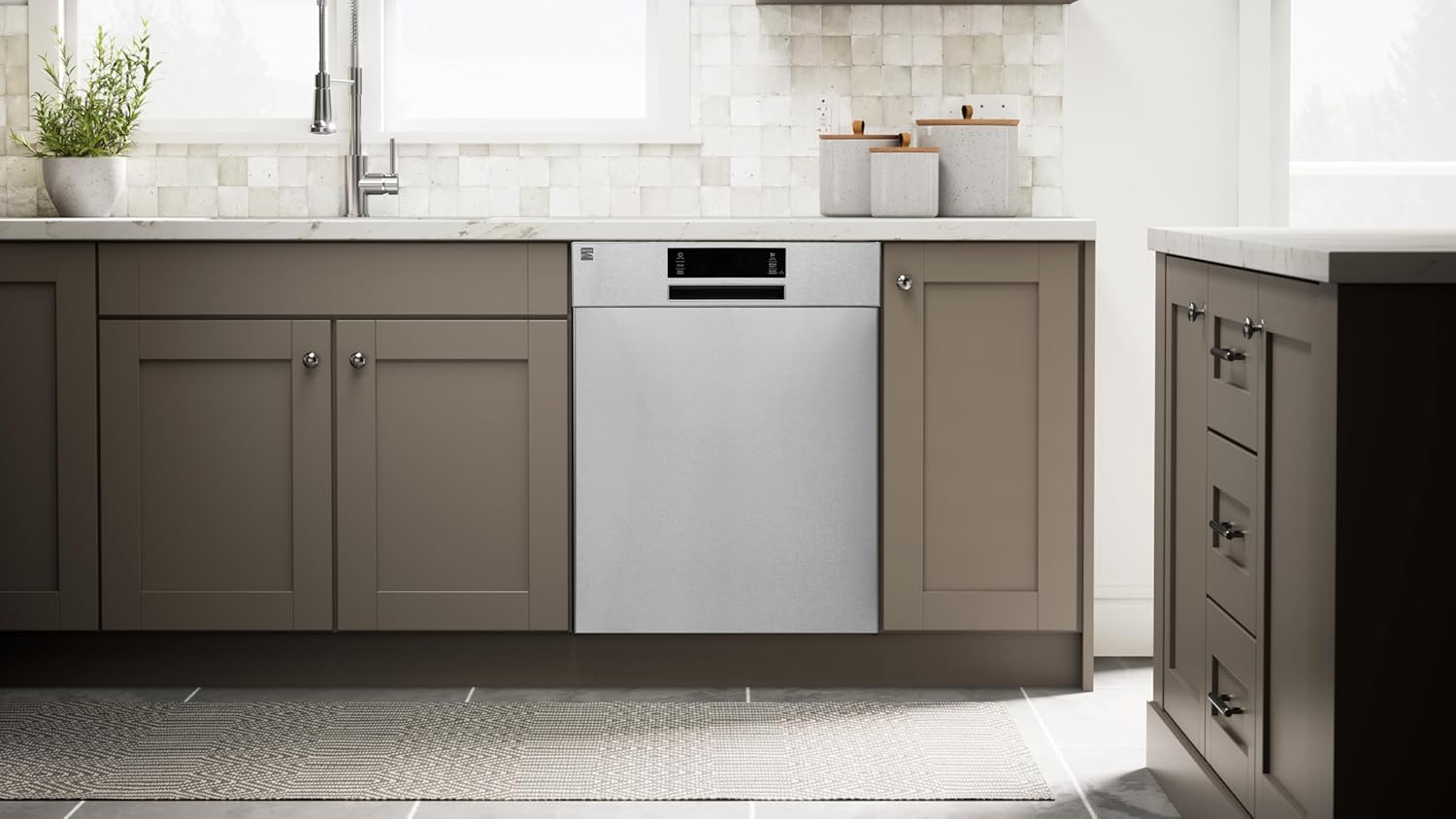 Kenmore 24" Built-in Stainless Steel Tub Dishwasher EasyFlex 3rd, SmartWash, UltraWash Plus