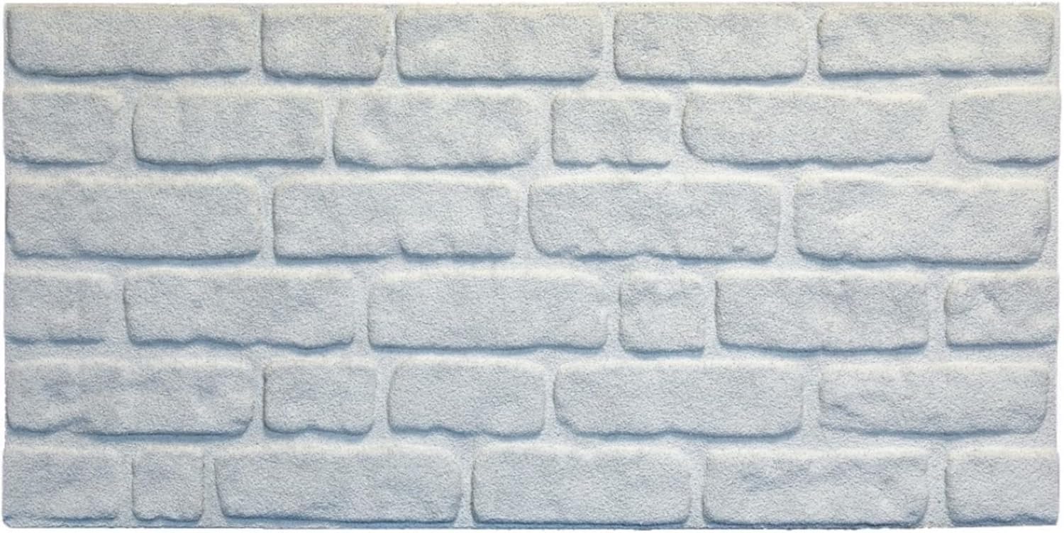 Dundee Deco 3D Wall Panels Faux Brick - Cladding, White Stone Look Wall Paneling, Styrofoam Facing