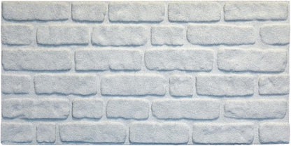 Dundee Deco 3D Wall Panels Faux Brick - Cladding, White Stone Look Wall Paneling, Styrofoam Facing