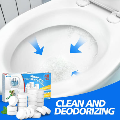 USKICH Toilet Bowl Cleaner 40 PACK, Household Automatic Toilet Bowl Cleaners with Bleach, Bathroom
