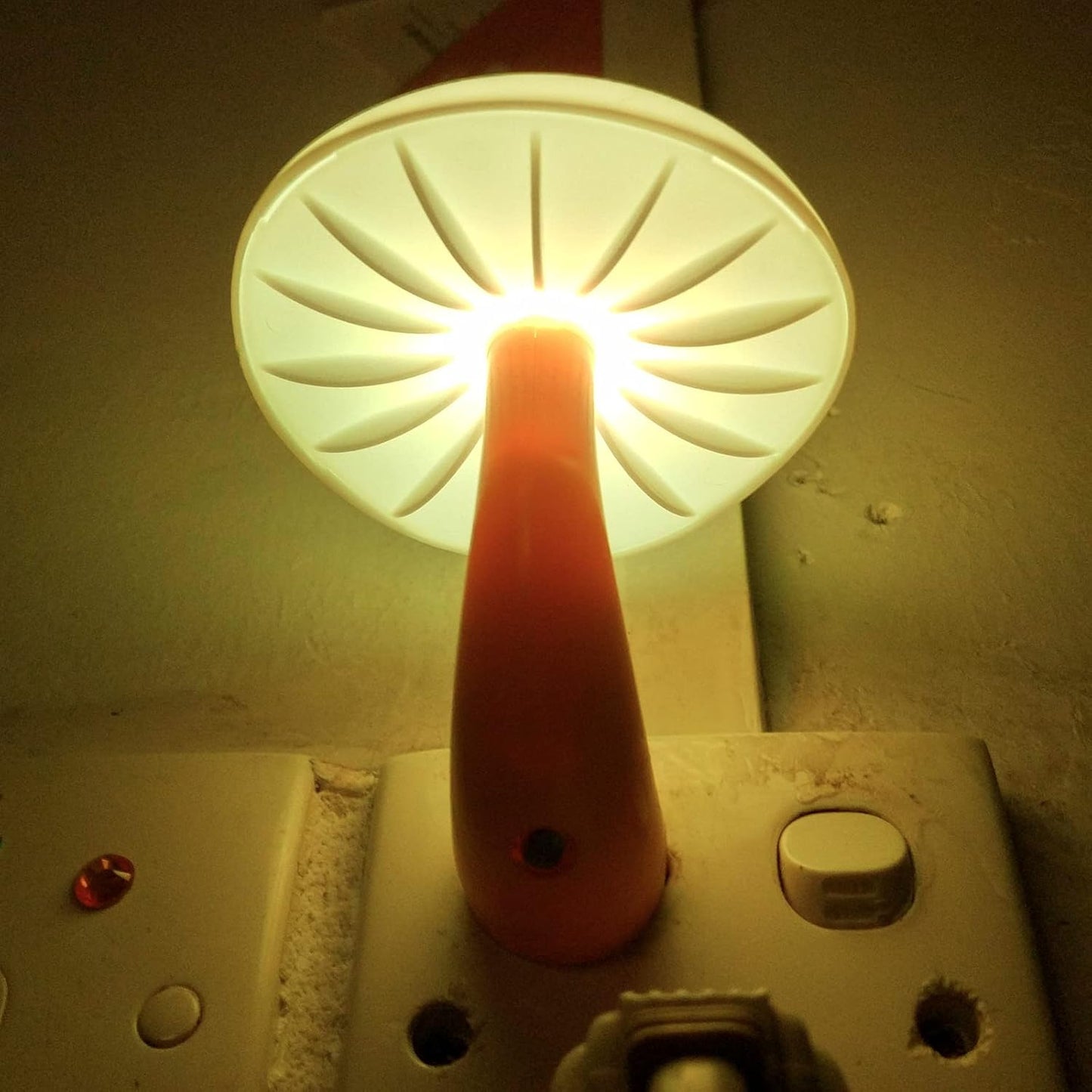 AUSAYE 5 Pack Sensor LED Night Lights Plug into Wall Lamp Mushroom Light for Adults Kids NightLight