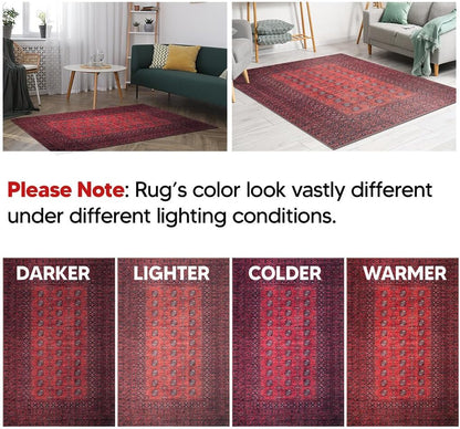 Keen Home Design 2x12 Rug - Machine Washable Runner Rug with Non-Slip Backing, Ideal for Hallway