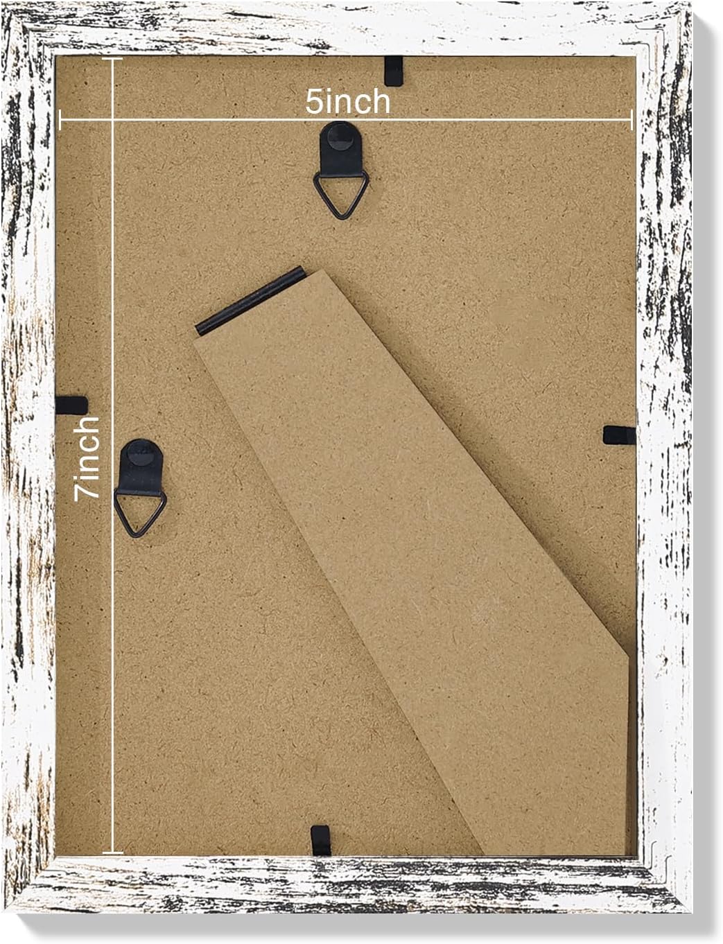 Vittanly 5x7 Picture Frames Set of 9, Shatter Resistant Plexiglass, Display 4x6 Pictures with Mat