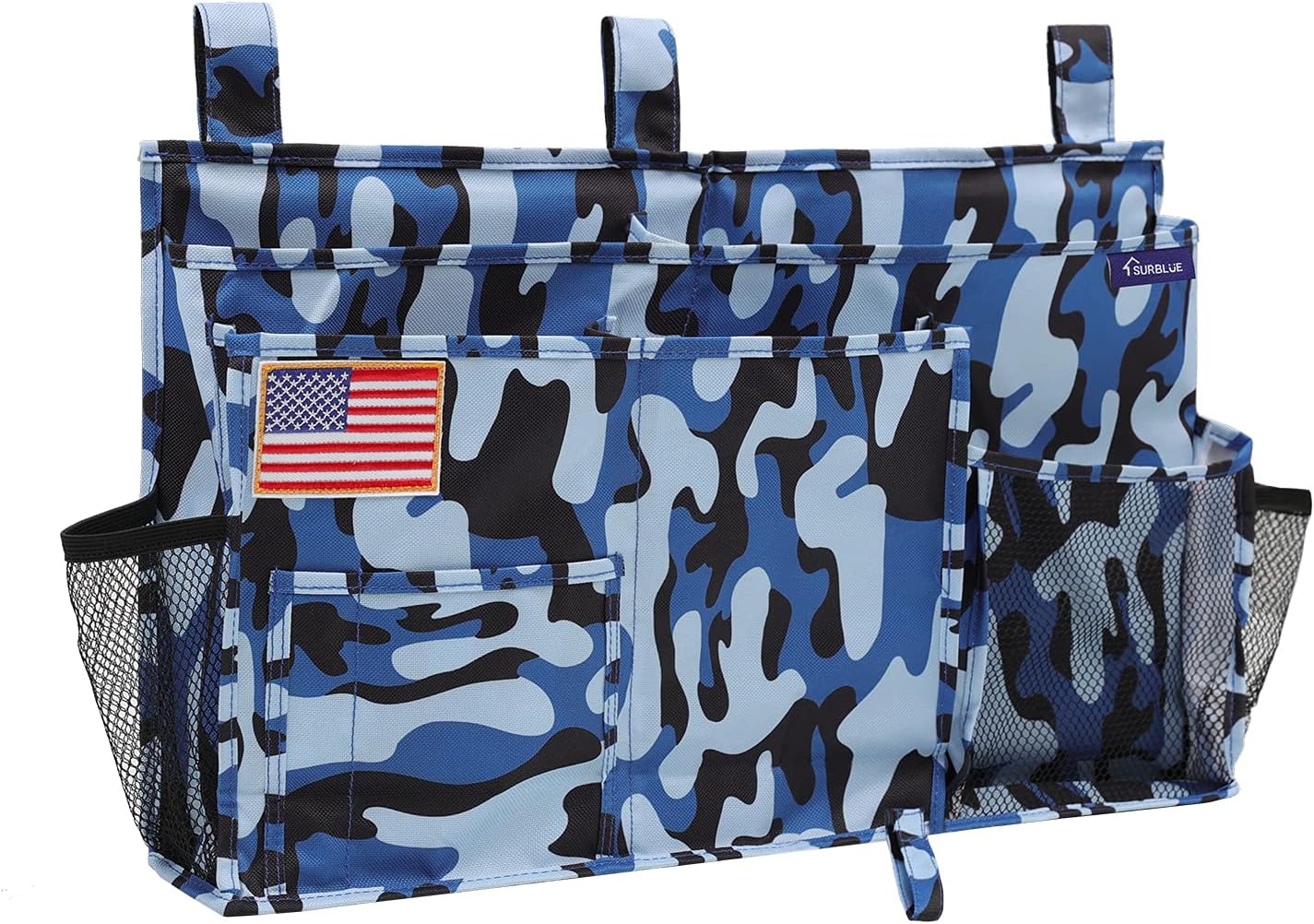 Surblue Bedside Caddy Hanging Organizer Storage Bag Pocket for Bunk, Hospital, College Dorm Rooms
