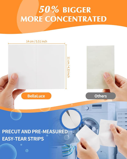 Laundry Detergent Sheets - 240 Loads, Hypoallergenic,Deep Cleaning, Fresh Linen Scent