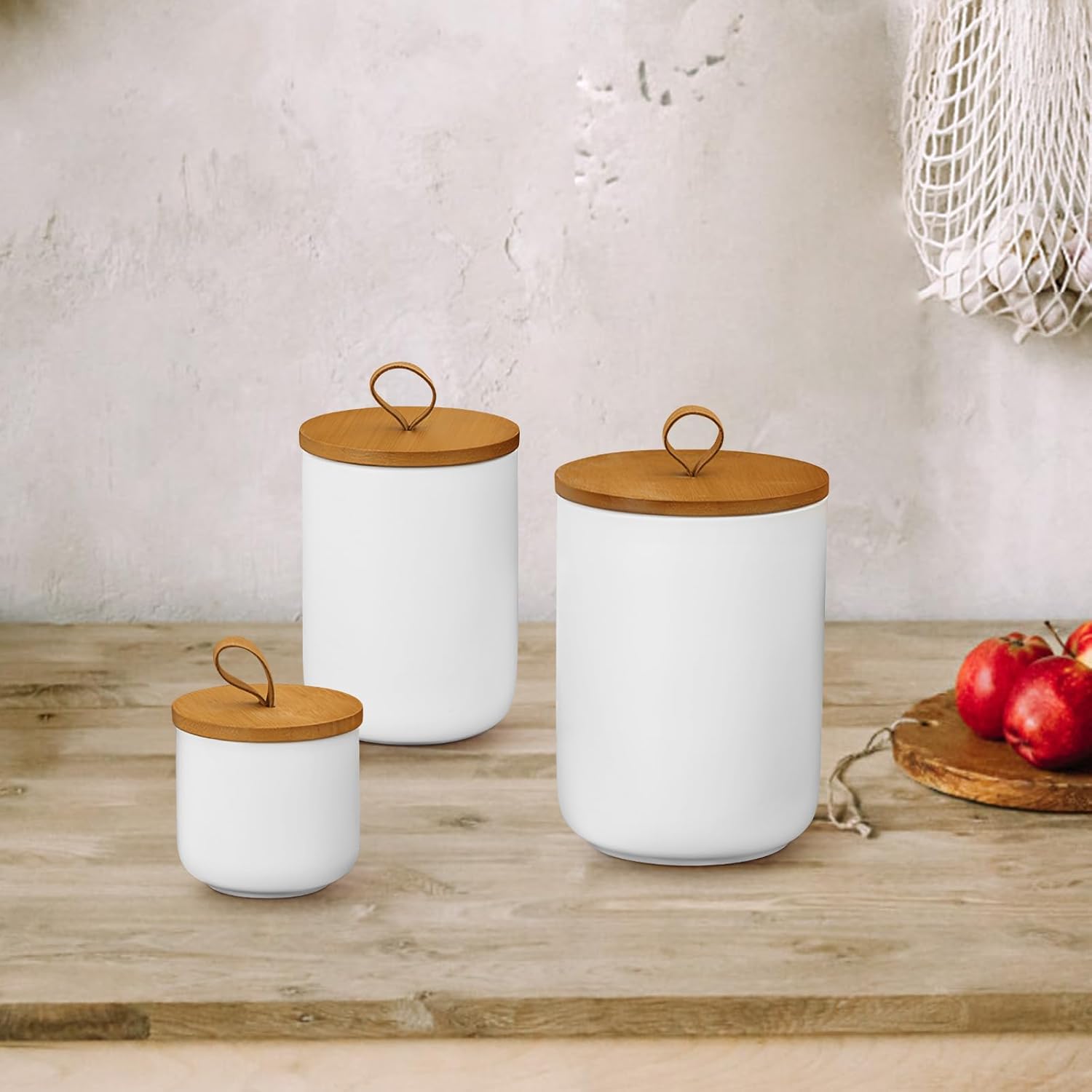 Ceramic Storage Jars, Modern Elegant Highly Polished Airtight Gorgeous Storage Canisters with