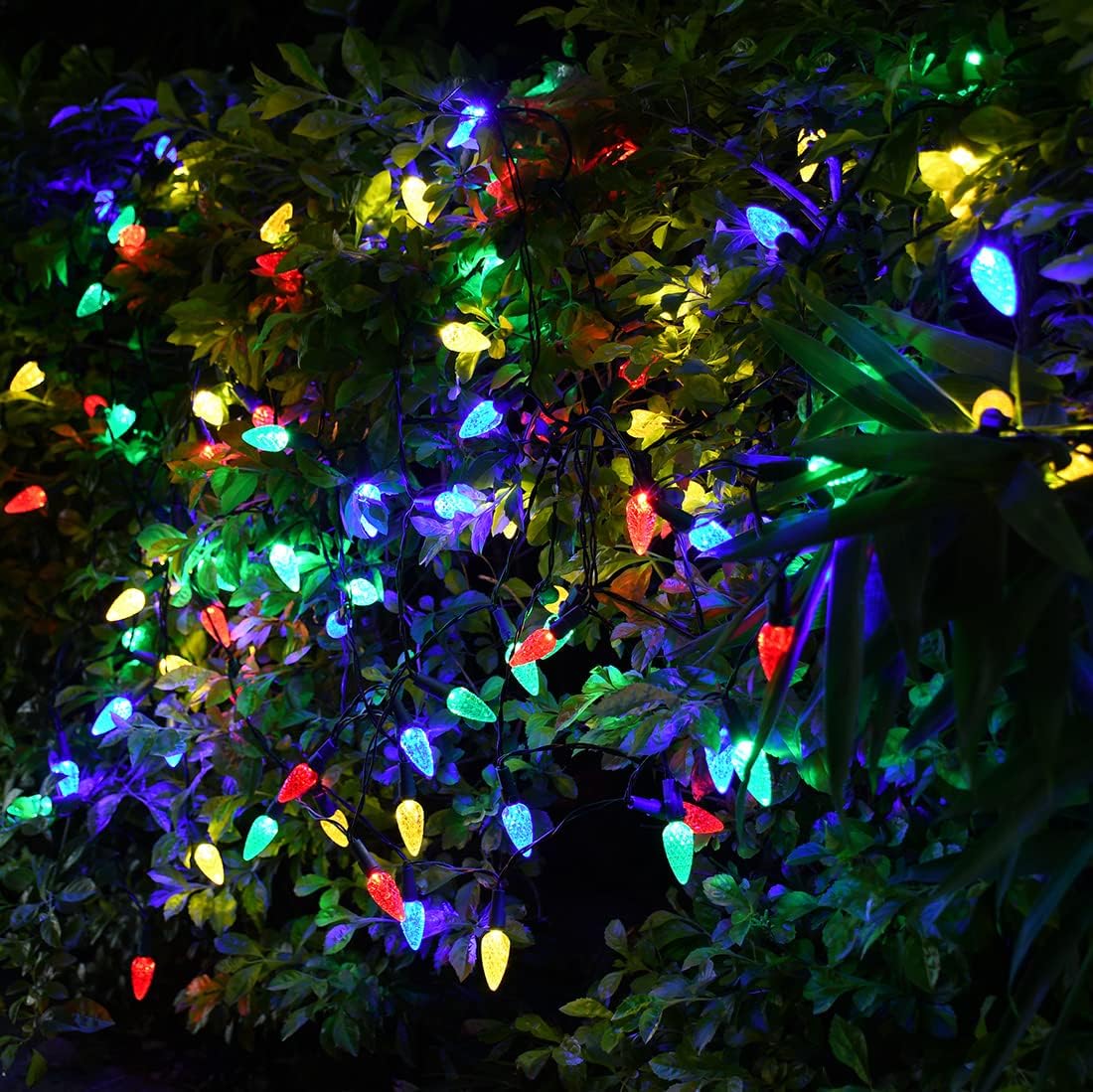 Solar Christmas Tree Lights Outdoor Solar Christmas Lights for Christmas Decorations, 100 LED C6