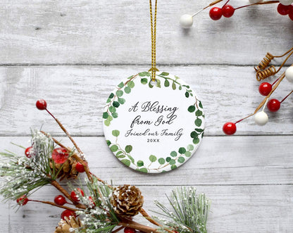 Andaz Press Custom Year Round Ceramic Porcelain Christmas Tree Ornament Keepsake Collectible Gift