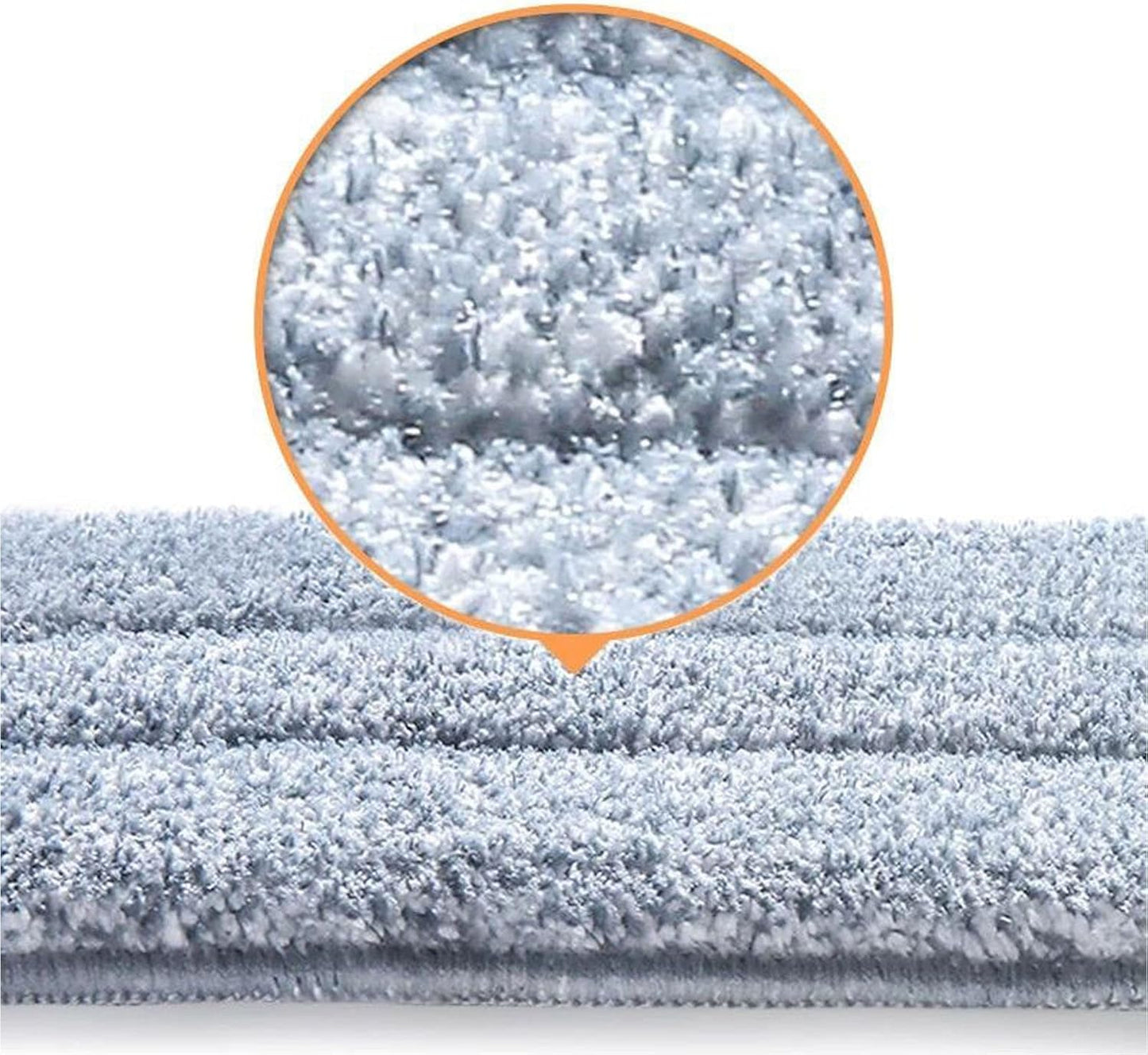 10 Pack 13 * 4.9" Generic Mop Pads Mop Head Refill Washable Wet/Dry Mops Flat Compatible with Most