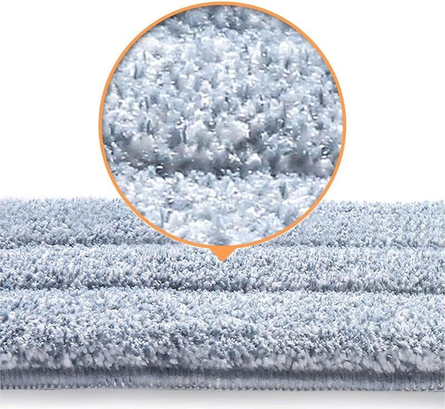 10 Pack 13 * 4.9" Generic Mop Pads Mop Head Refill Washable Wet/Dry Mops Flat Compatible with Most
