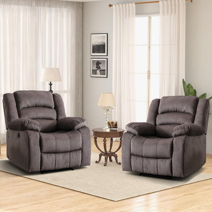 EBELLO Classic Power Recliner Chair, Oversized Electric Reclining Chair with Overstuffed Cushion