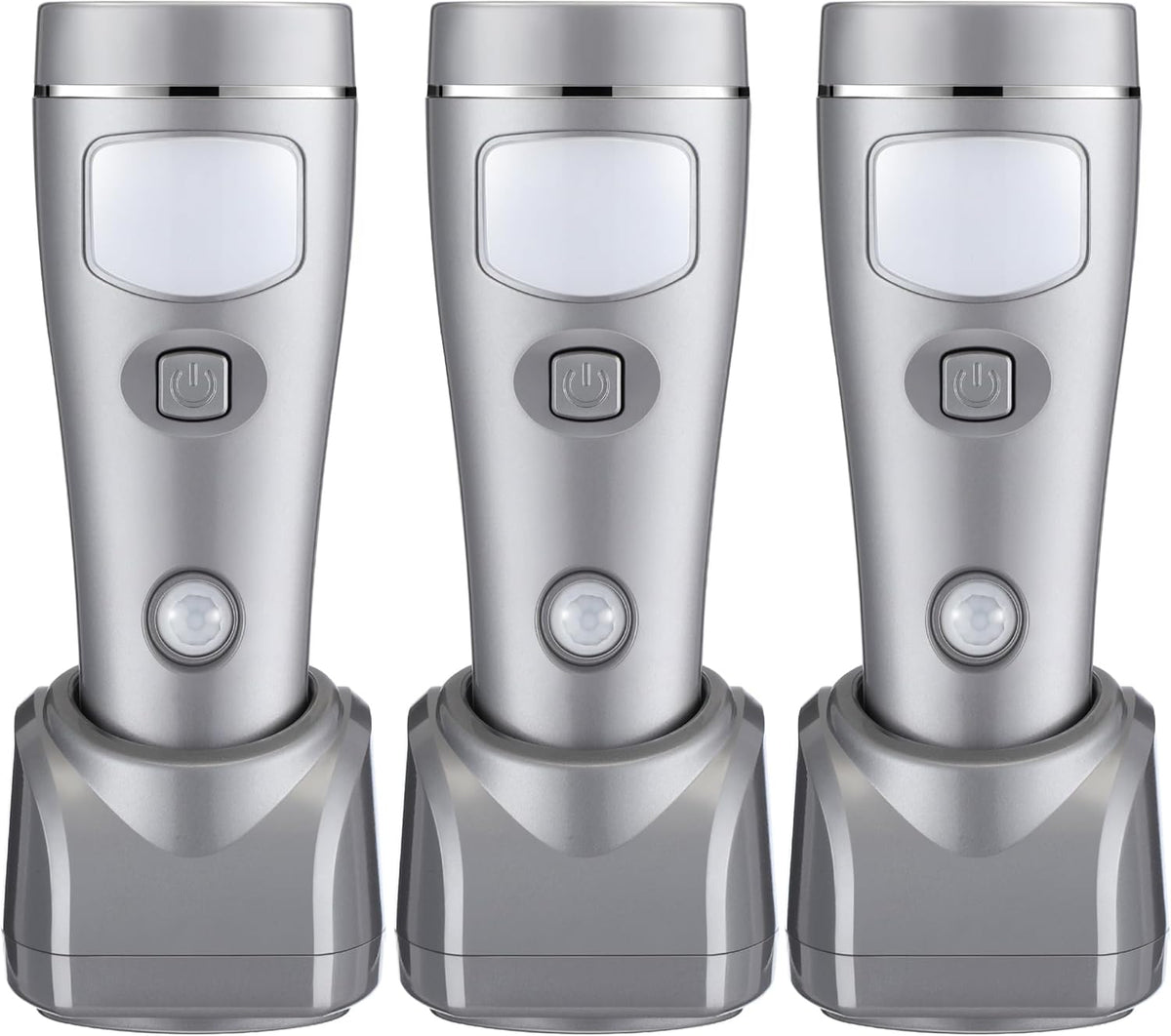 Enhon 3 Pack 4 in 1 LED Emergency Lights for Home Power Failure, Rechargeable Plug in Flashlight