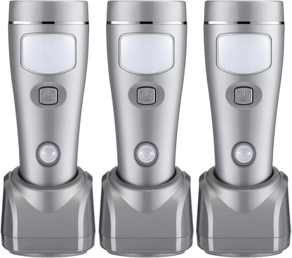 Enhon 3 Pack 4 in 1 LED Emergency Lights for Home Power Failure, Rechargeable Plug in Flashlight