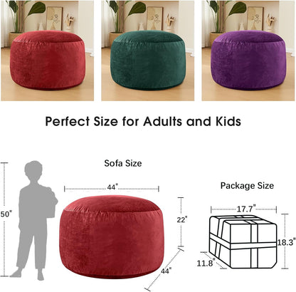 Bean Bag Chairs for Adults - Memory Foam Furniture BeanBag Chair - Kids/Teens Sofa with Soft Micro