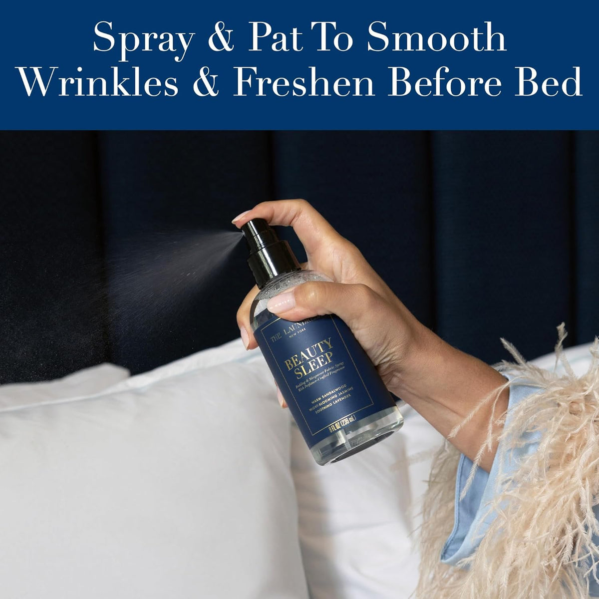 The Laundress Beauty Sleep Fabric Spray, Wrinkle Release Spray, Pillow Spray, Fabric Refresher