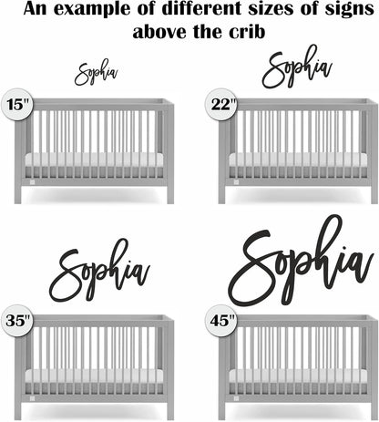 Wooden Name Signs for Nursery Custom Baby Name Sign for Wall Name Signs Personalized Custom Name