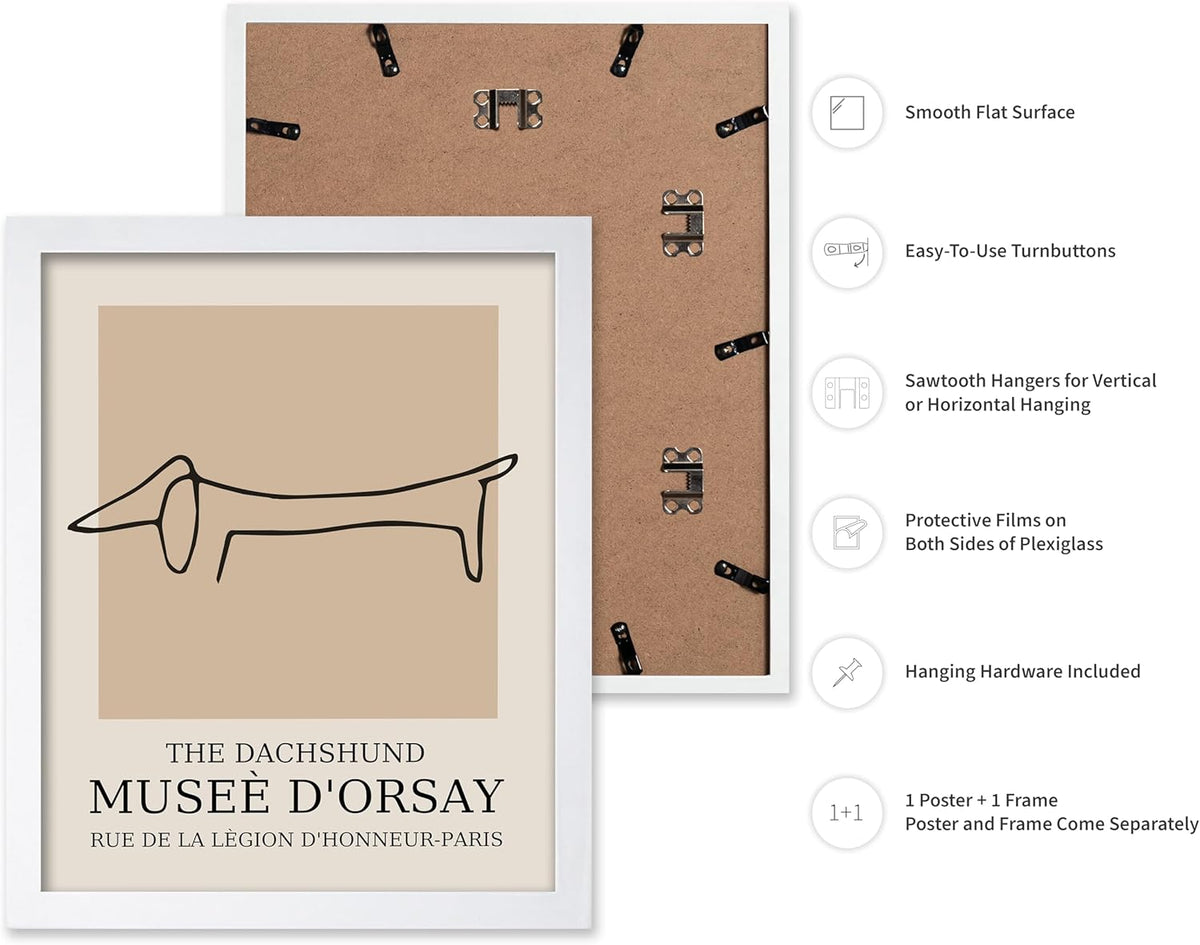 Poster Master Vintage Poster - Retro Minimalist Print - Gift for Artist, Housewarming - Dachshund