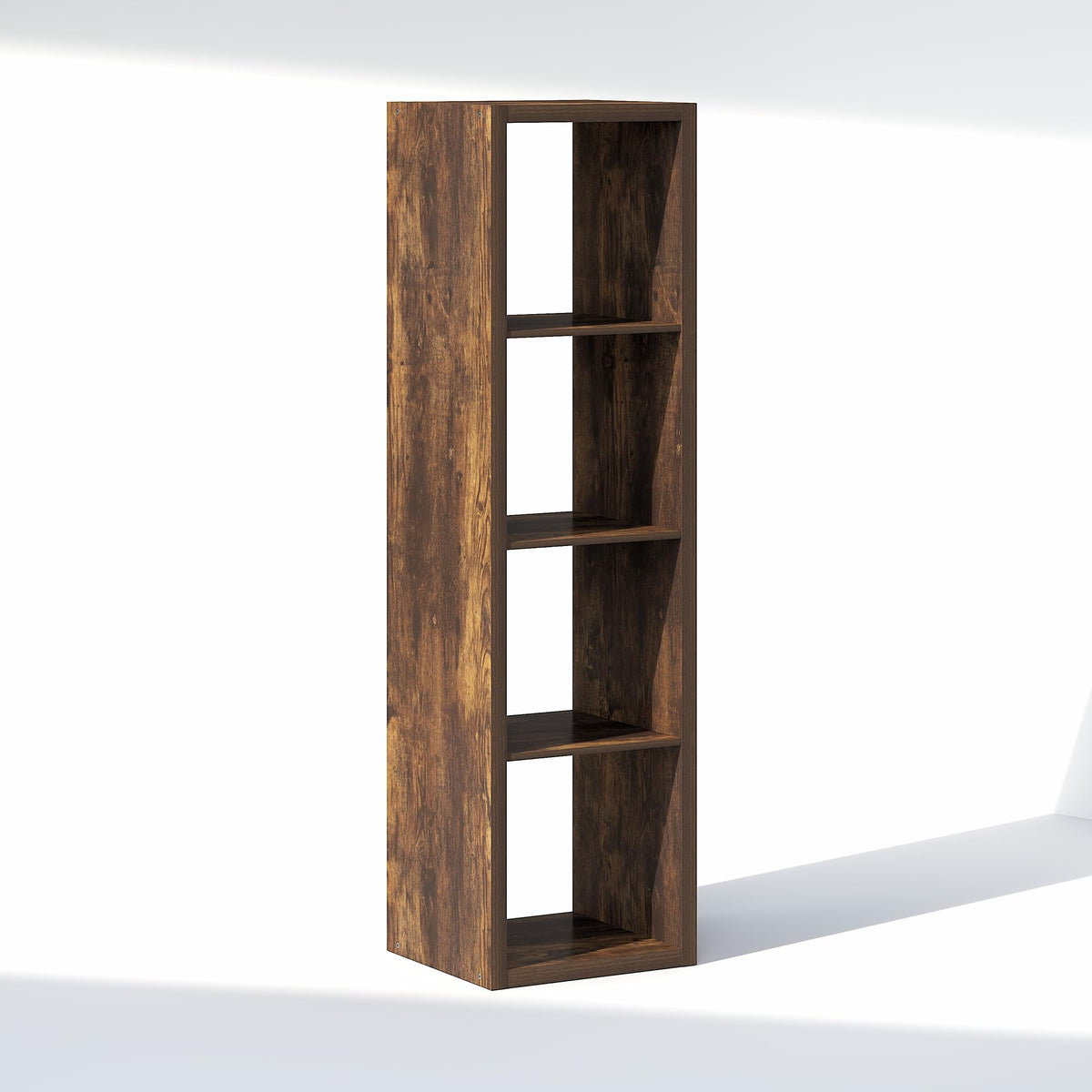 Furinno Cubic Extra Thick 4-Cube Closet Organizers and Storage, Amber Pine