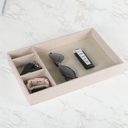 Desktop Storage Organizer, Nightstand or Dresser Organizer, Valet Tray, Entry Table Organizer, 4