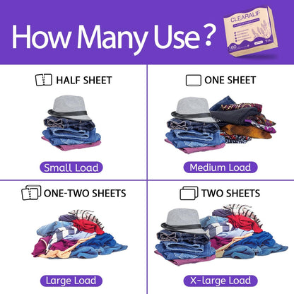 CLEARALIF Laundry Detergent Sheets, Lavender,Up to 480 Loads - Great For Travel,Apartments
