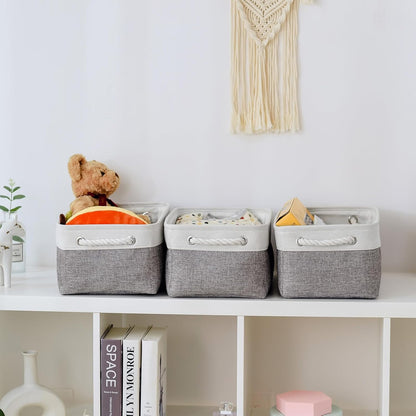 TheWarmHome Organization and Storage Basket for Shelves - 1 Pack 14x10x6.7 inch Collapsible Storage