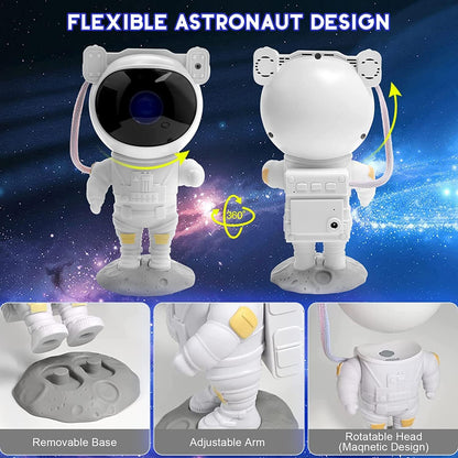 SFOUR Astronaut Galaxy Projector Night Light，Lights for Bedroom,Kids Room Decor Aesthetic