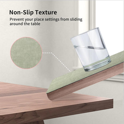 Maxpearl Faux Leather Placemats Set of 8 – Waterproof, Wipe Clean, Heat Resistant, Non-Slip Dining