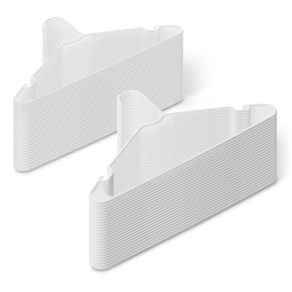 Amazon Basics Space Saving Plastic Clothes Hangers, Sturdy Closet Organizer for Shirts and Jackets