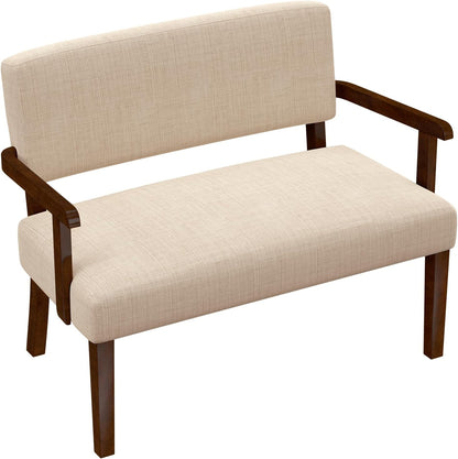 Accent Chair 2 Seat, Arm Chairs with Soft Seat and Armrests for Living Room, Love seat for Dining