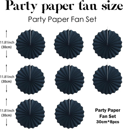 Black Party Decorations,Halloween Decor Events Accessories,Black Birthday Decorations,Anniversary
