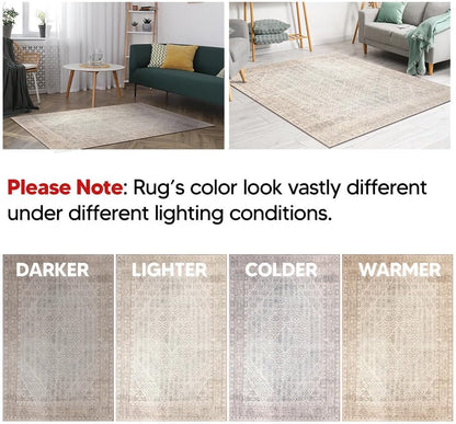 Keen Home Design 3x5 Rug - Machine Washable Entry Rug with Non-Slip Backing, Ideal for Enteryway