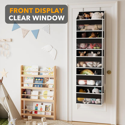 SpaceAid 1 Pack Over The Door Organizer with 5 Large Pockets and 10 Mesh Side Pockets, 5 Layers