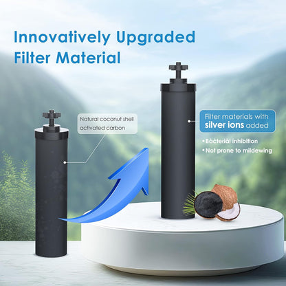 Waterdrop Upgrade NSF/ANSI 372 Certified Water Filter, Silver Ions Added, Replacement for Berkey®
