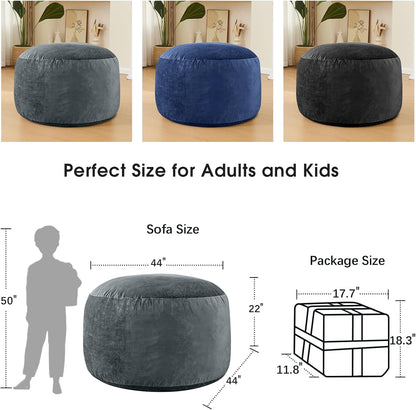 Bean Bag Chairs for Adults - Memory Foam Furniture BeanBag Chair - Kids/Teens Sofa with Soft Micro