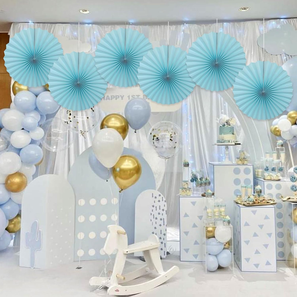 Blue Graduation Party Decor,Baby Blue Party Decorations,Christmas Baby Shower Decorations,Under The