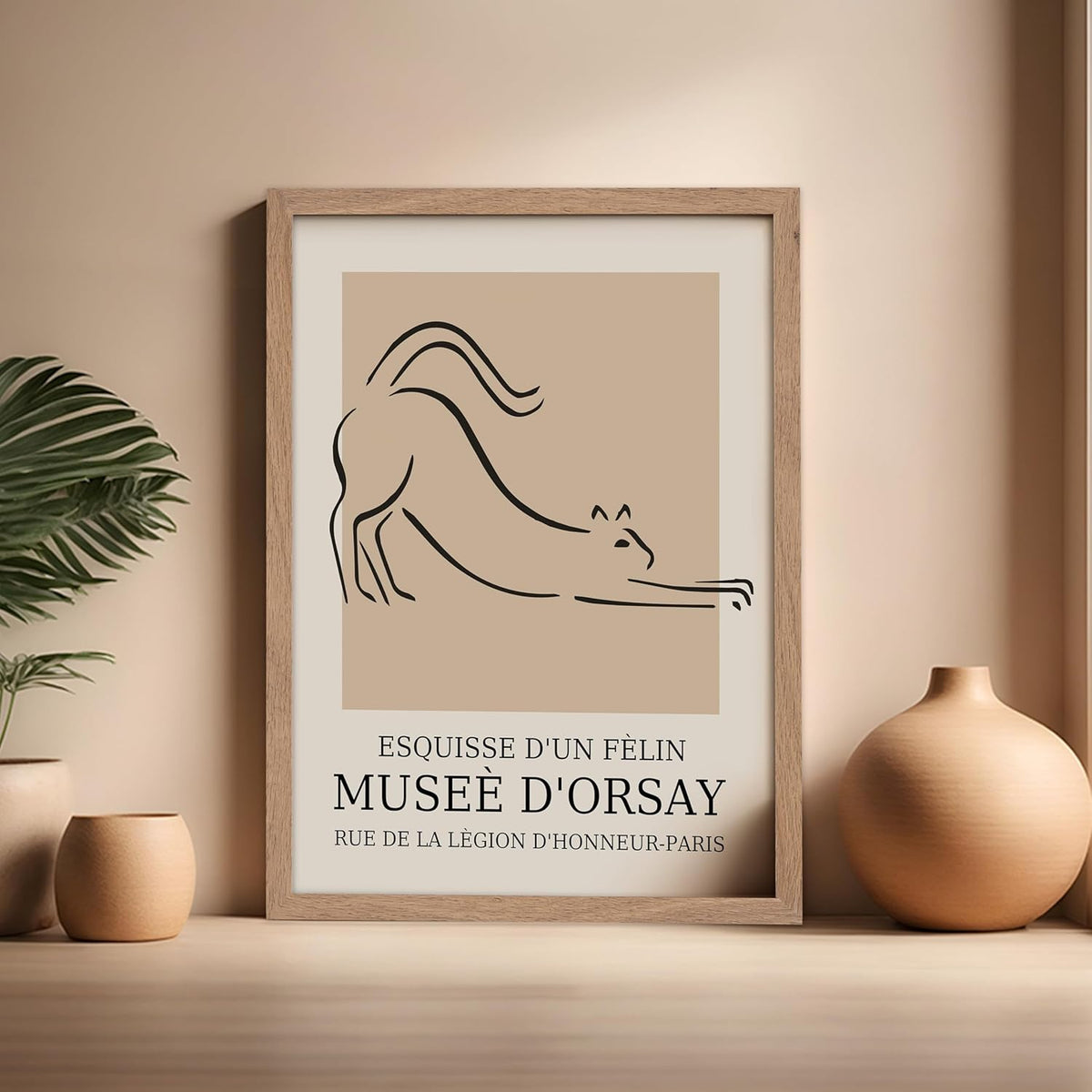 Poster Master Vintage Poster - Retro Minimalist Print - Gift for Artist, Housewarming - Cat, Line