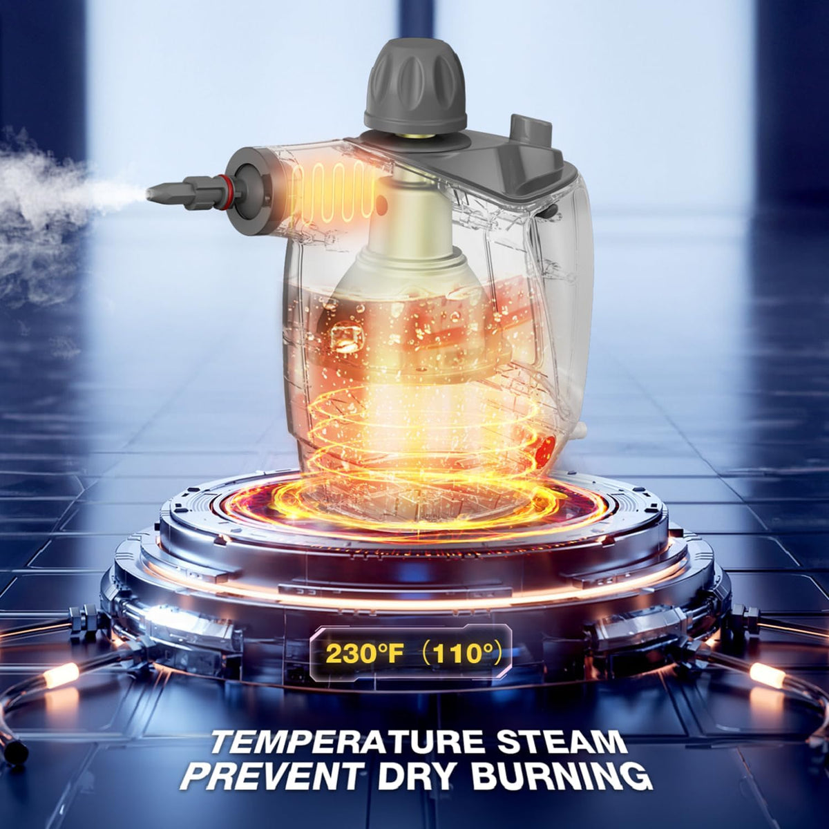 Handheld Steam Cleaner, Steam Cleaner with 16 PCS Accessory & Safety Lock, 500ML Large Capacity