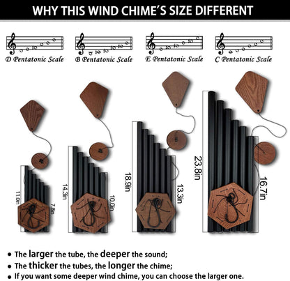 Wind Chimes Outdoor Large Deep Tone, 44 Inches Sympathy Wind Chimes Tuned Soothing Melody, Memorial