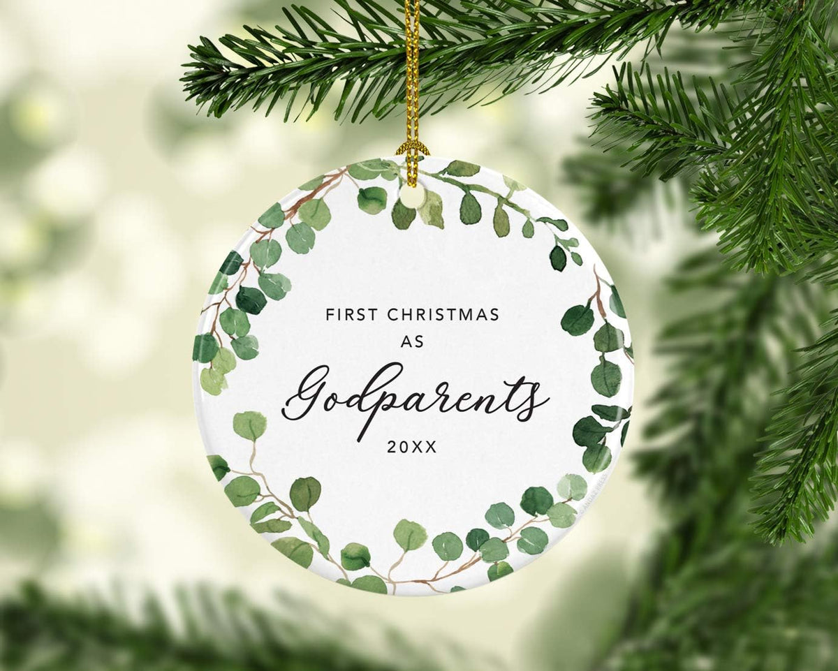 Andaz Press Custom Year Round Ceramic Porcelain Christmas Tree Ornament Keepsake Collectible Gift