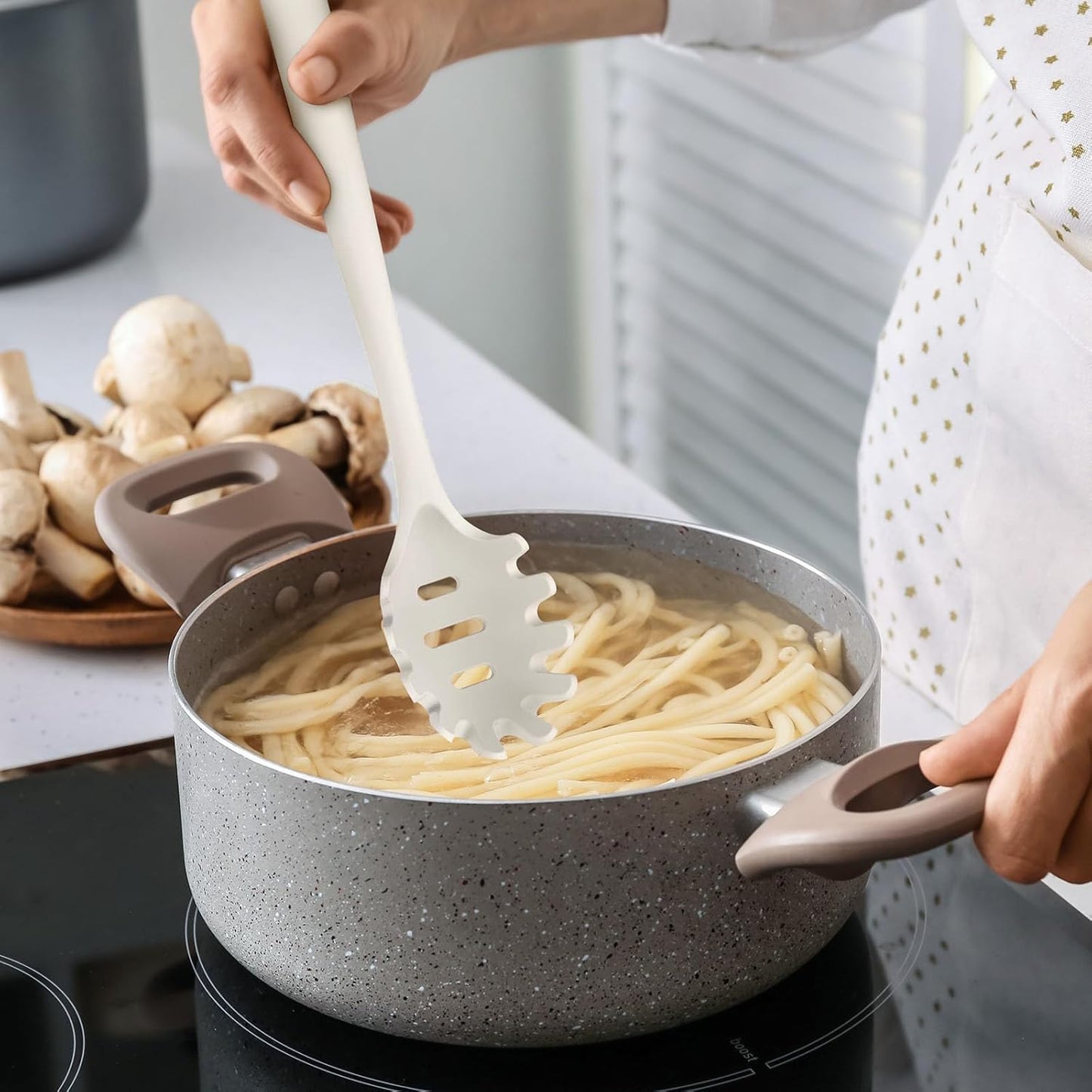 Thickened Silicone Kitchen Utensils Set, 600°F Heat Resistant Silicone Cooking Utensils, Spatula