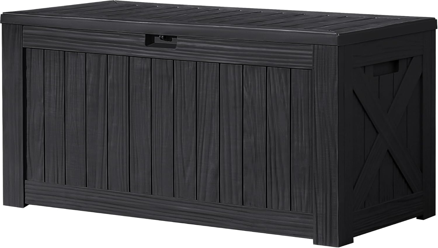 Devoko 120 Gallon Deck Box Resin Outdoor Storage Box Waterproof for Patio, Large Outdoor Storage