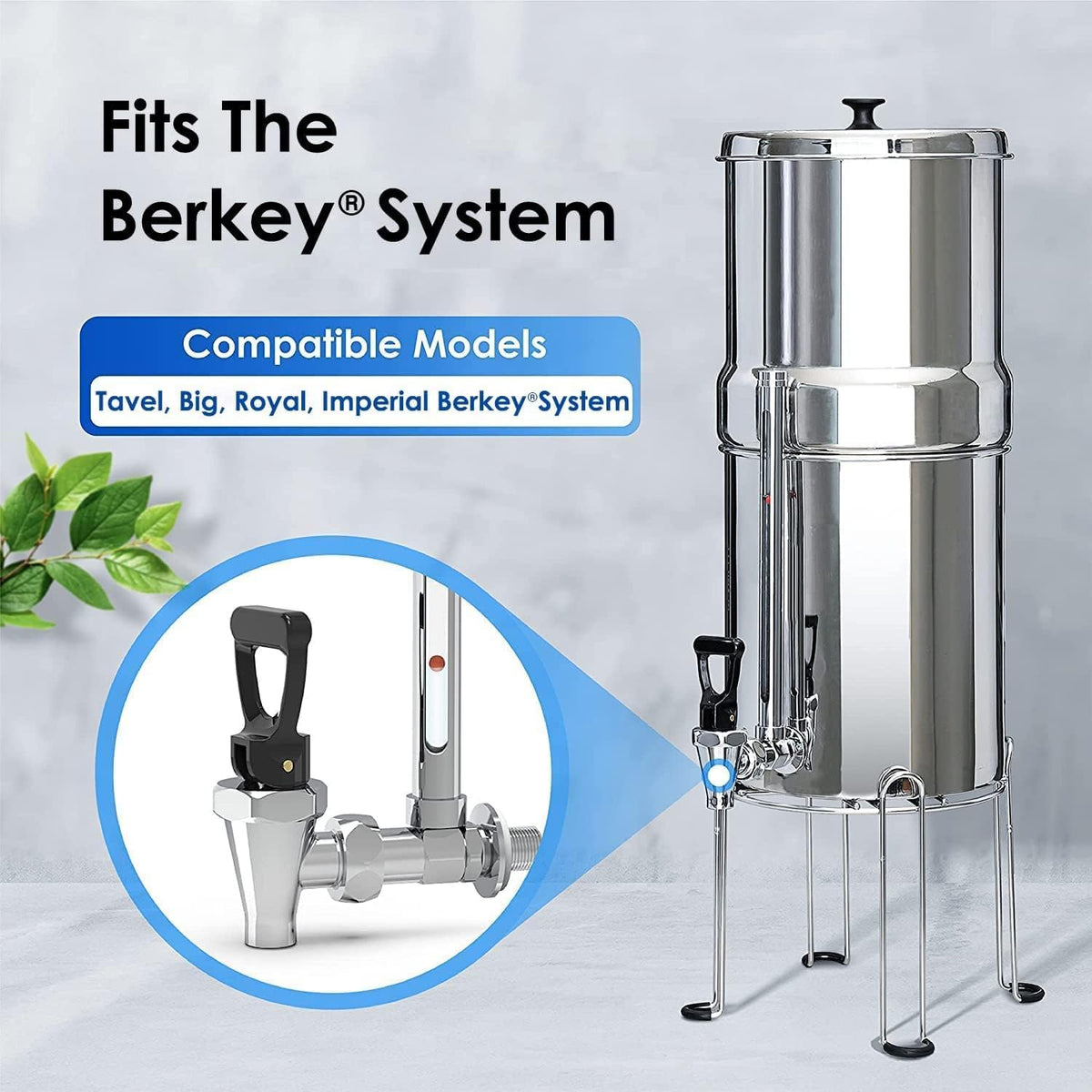 Waterdrop Sight Glass Spigot, Replacement for The Berkey® Gravity-Fed Water Filtration System